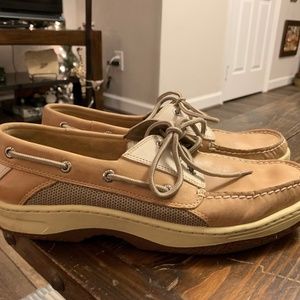 Sperry Top-Sider mens 10 Billfish 30eye leather boat shoes tan 0799320